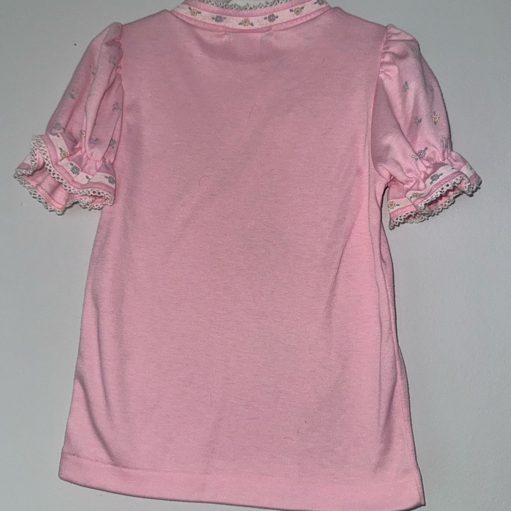 OshKosh B'gosh Pink Puff Sleeve Tee vintage